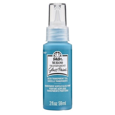 FolkArt ® Murano Glass Paint™ Transparent Teal, 2oz. - 36530