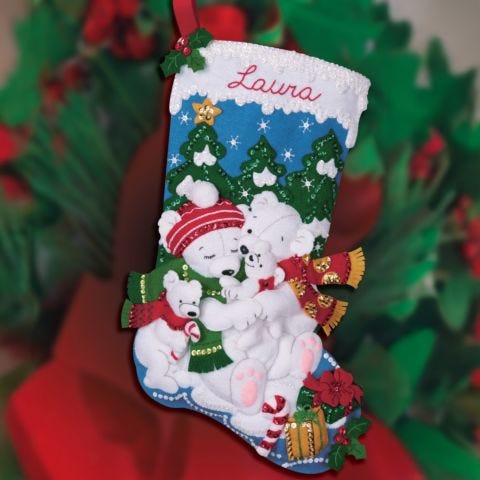 Polar Bear - Bucilla Digital Stocking Pattern
