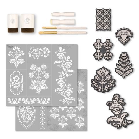 Martha Stewart™ Vintage Florals Stencil Kit - 14 pc. - 68513