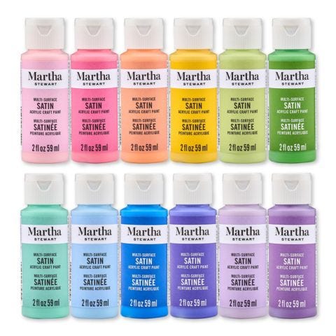 Martha Stewart™ Spring Blooms - Multi-Surface Satin Paint Set - 12 pc. - 68668