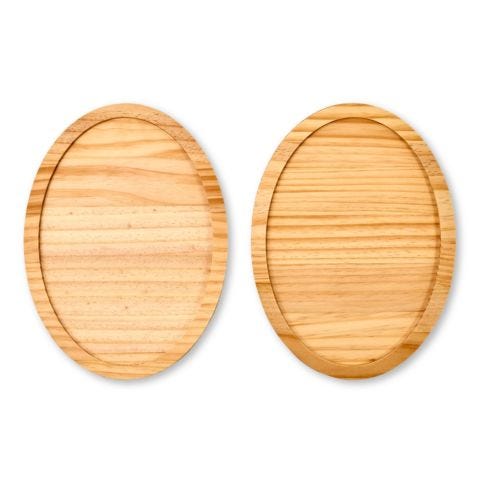 Martha Stewart™ 10" x 14" Hardwood Oval Plaques - 2 pc. - 68535